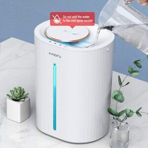 Ameifu 6.5L Humidifiers Large Top Fill Humidifier Quiet Cool Mist Like New White